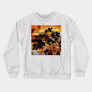 Black Leaf Abstract Crewneck Sweatshirt